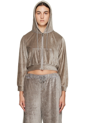 doublet Gray Crystal-Cut Jacket