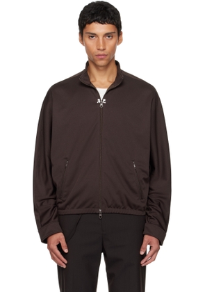 Courrèges Brown Interlock Tracksuit Jacket