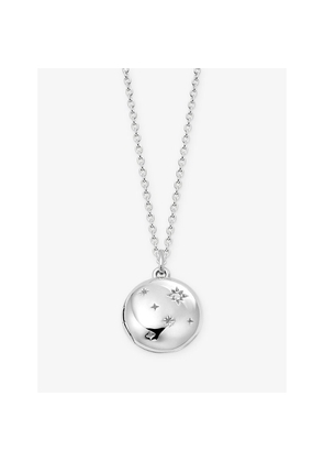 Womens Astley Clarke Tiny Star Mini Biography Sterling-Silver Locket Necklace