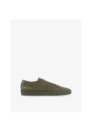 Mens Common Projects Achilles Premium Suede Low-Top Trainers