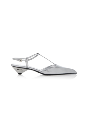 Prada Metallic Leather Pumps - Moda Operandi