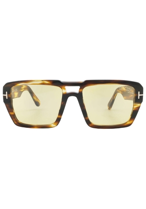 Tom Ford Redford Yellow Photochromatic Square Mens Sunglasses FT1153 52E 56