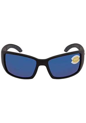 Costa Del Mar BLACKFIN Blue Mirror Polarized Polycarbonate Mens Sunglasses BL 11 OBMP 62