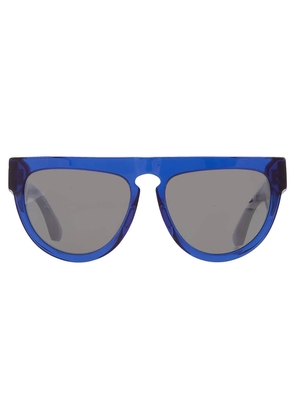 Burberry Grey Mirror Silver Irregular Ladies Sunglasses BE4416U 34926G 59