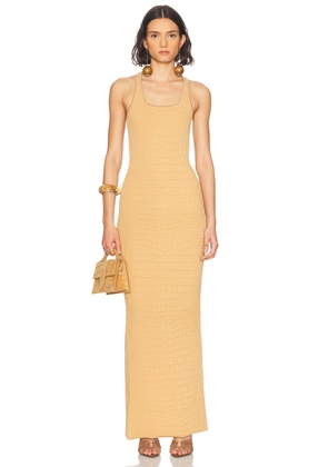 JACQUEMUS La Robe Scala in Camel - Tan. Size 34 (also in 40).