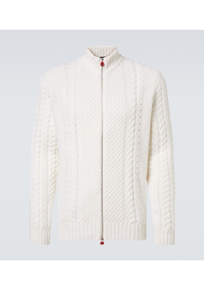 Kiton Cable-knit cashmere cardigan