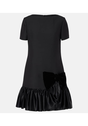 Valentino Crepe Couture ruffled minidress