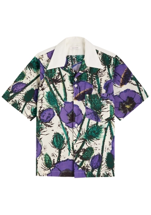 Wales Bonner Highlife Bowling Printed Cotton Shirt - Purple - 48 (IT48 / M)