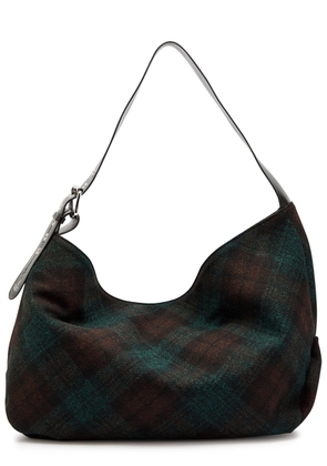 Vivienne Westwood Maxime Large Plaid Tweed Shoulder bag - Green - One Size
