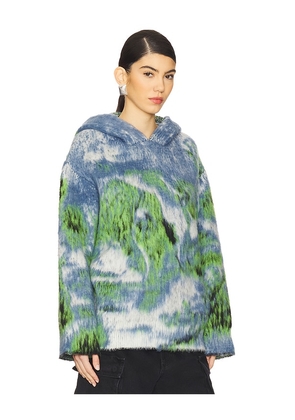 THE ATTICO Sweater in Blue,Green. Size 38. Also in 40, 42, 44.