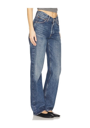 AGOLDE V-waist Kelly Jeans in Blue. Size 24. Also in 29, 30, 31.