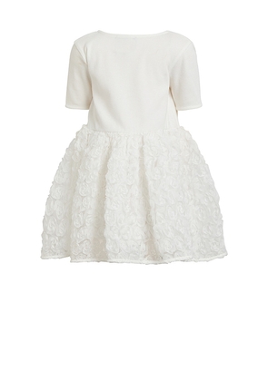 Bardot Junior Kids Andi Rosette Dress in White. Size 2yr. Also in 3yr.