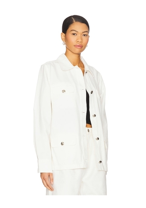 ANINE BING Corey Jacket in White. Size S. Also in M, XS.