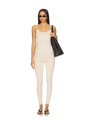 BUMPSUIT Kate Jumpsuit in Neutral. Size L. Also in M, XL, XS.