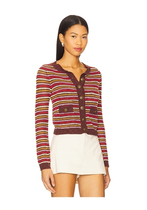 HEARTLOOM Cait Cardi in Wine. Size L. Also in M, S, XL, XS.