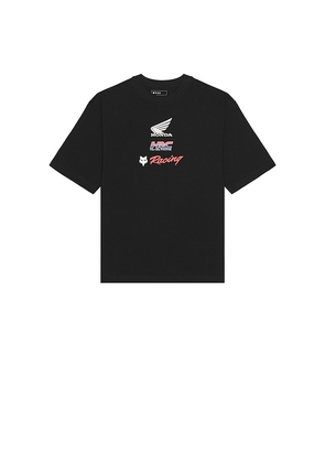 Fox Racing x Honda Oversized Tee in Black. Size L. Also in M, S, XL/1X.