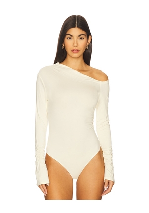 superdown Carys Bodysuit in Cream. Size L. Also in M, S, XL, XS, XXS.