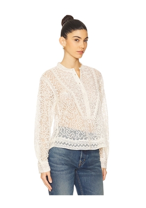 Ulla Johnson Esme Blouse in Ivory. Size 0. Also in 4, 6, 8.