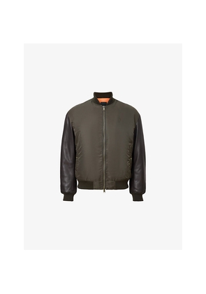 Mens Allsaints Myler Relaxed-Fit Shell Bomber Jacket