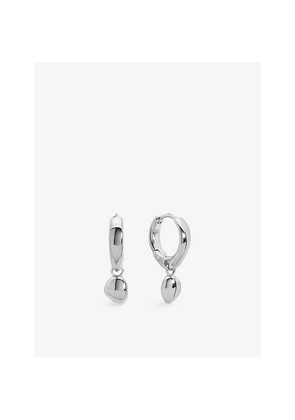 Womens Monica Vinader Nura Sterling-Silver Drop Huggies