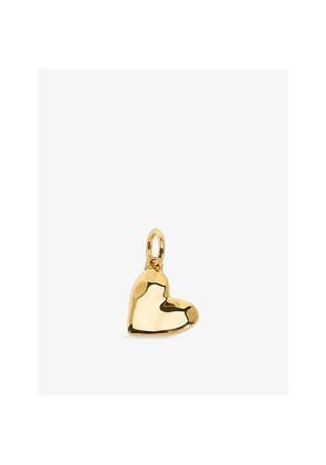 Womens Monica Vinader Gp Heart 18ct Yellow Gold Vermeil Pendant Charm