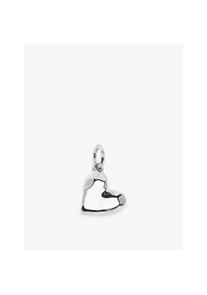 Womens Monica Vinader Gp Heart Sterling-Silver Pendant Charm