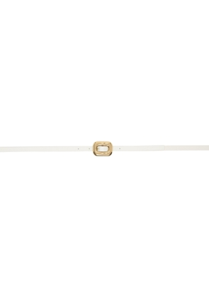 Bottega Veneta White Rectangle Belt