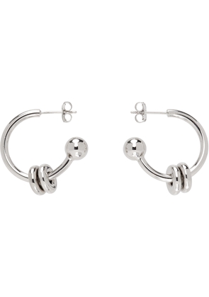 Justine Clenquet Silver Alan Earrings
