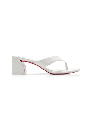 Christian Louboutin Janetonga 55mm Leather Thong Sandals - Moda Operandi