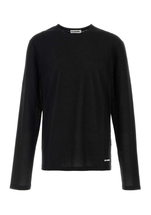 Jil Sander Black Cotton T-shirt