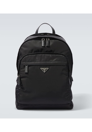 Prada Re-Nylon leather-trimmed backpack
