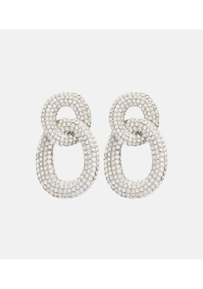 Self-Portrait Crystal-embellished drop earrings