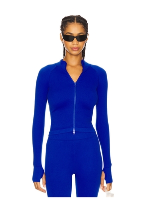 WellBeing + BeingWell StretchWell Bailey Jacket in Blue. Size L/XL. Also in S/M, XXS/XS.