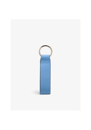 Womens Smythson Panama Grained Leather Keyring