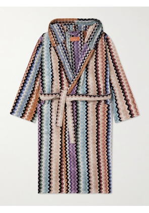 Missoni Home - Adam Striped Cotton-Terry Hooded Robe - Men - Multi - S