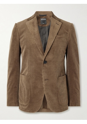 Zegna - Cotton-Blend Corduroy Blazer - Men - Green - IT 46