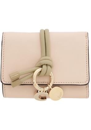 Chloé Pink Alphabet Trifold Wallet