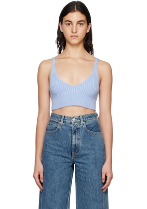 HALFBOY Blue V-Neck Tank Top