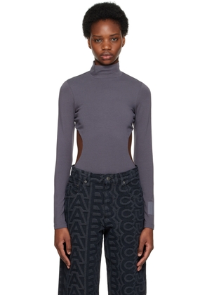 Marc Jacobs Gray 'The Cutout' Bodysuit