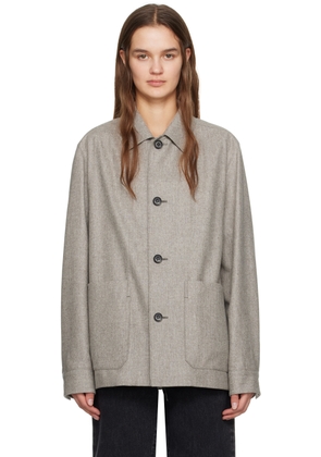 ZEGNA Gray Oversized Jacket