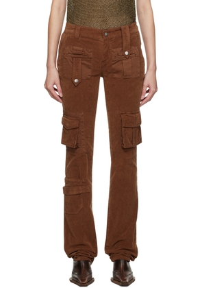 Blumarine Brown Cargo Pocket Trousers