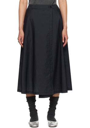 mfpen Navy Wrap Midi Skirt