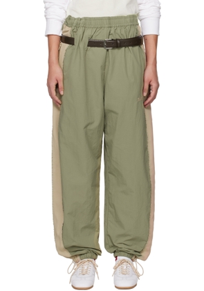 Magliano Khaki & Beige Rave Track Pants