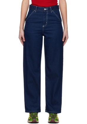 Carhartt Work In Progress Blue Simple Jeans