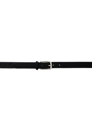 Anderson's Black Skinny Calf-Hair Belt