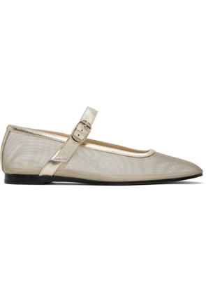 Le Monde Beryl Gold Mary Jane Ballerina Flats