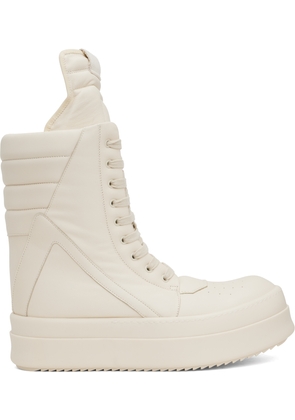 Rick Owens Off-White Hollywood Mega Geobasket Sneakers