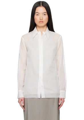 Gabriela Coll Garments White No.197 Taffeta Shirt