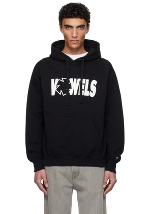 vowels Black Icon Spell Out Hoodie