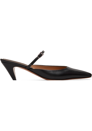 Stella McCartney Black Stella Spur Kitten Heels